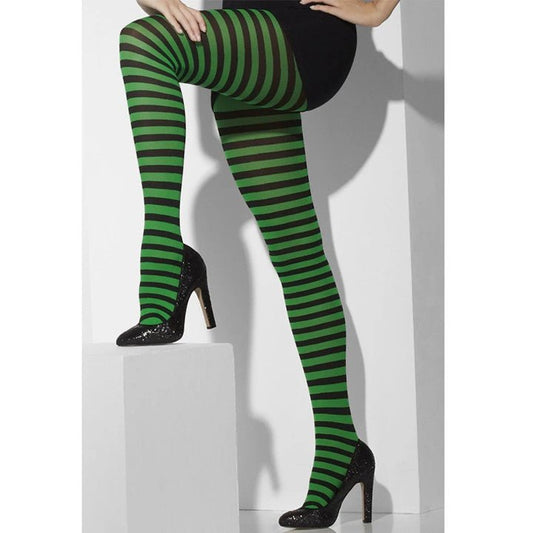 Panty Rayas Verdes y Negras Deluxe