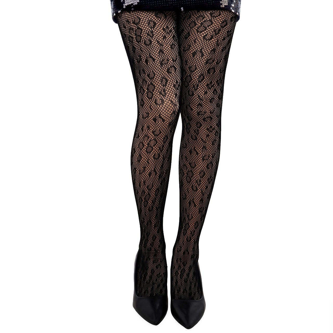 Panty de Rejilla Leopardo