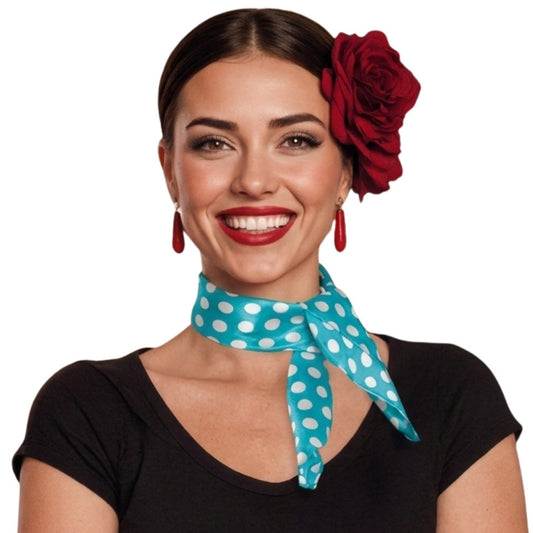Pañuelo de Flamenca Azul