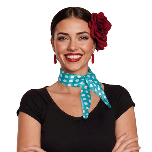 Pañuelo de Flamenca Azul