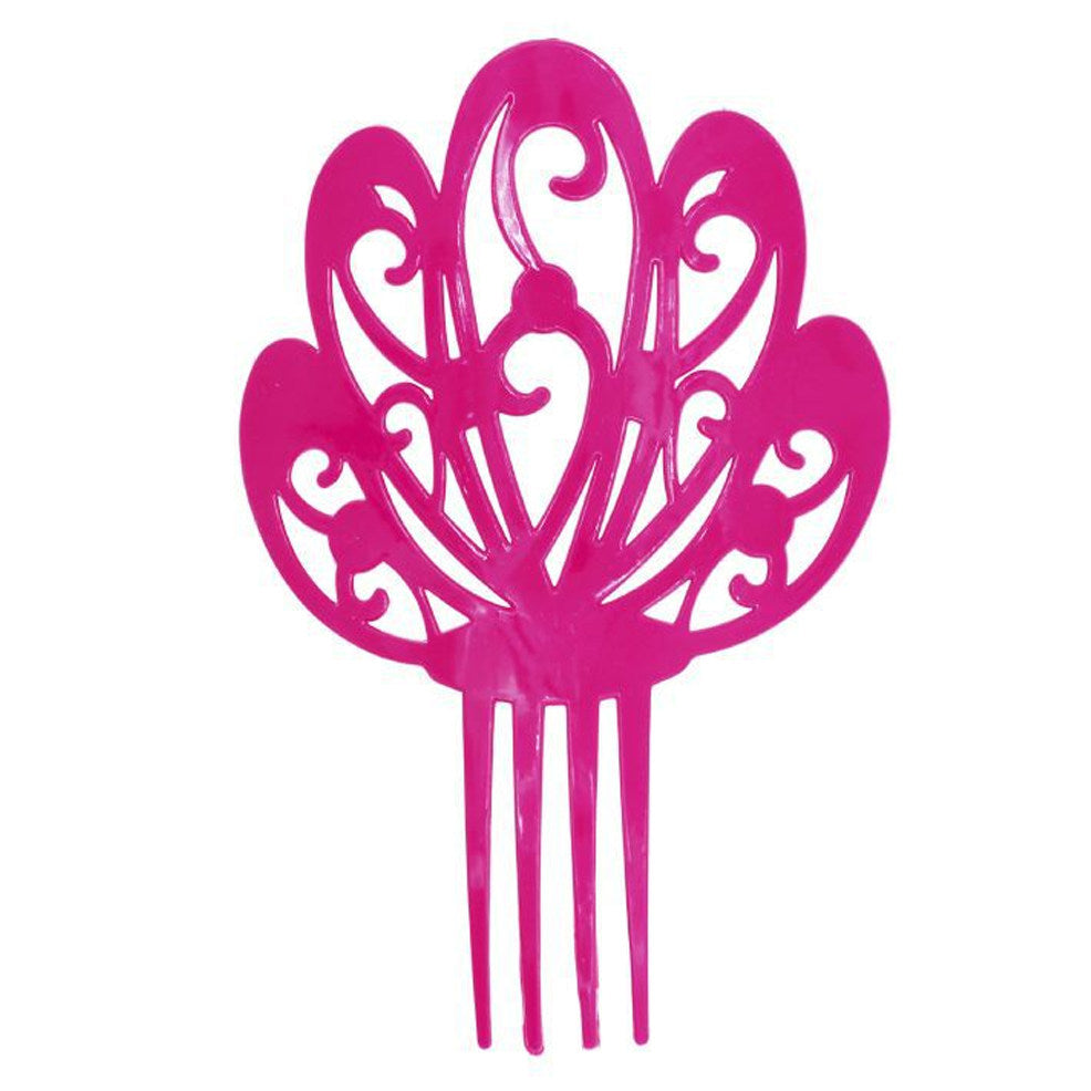 Peineta Fucsia Grande