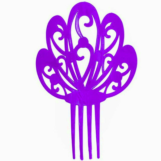 Peineta Violeta Grande