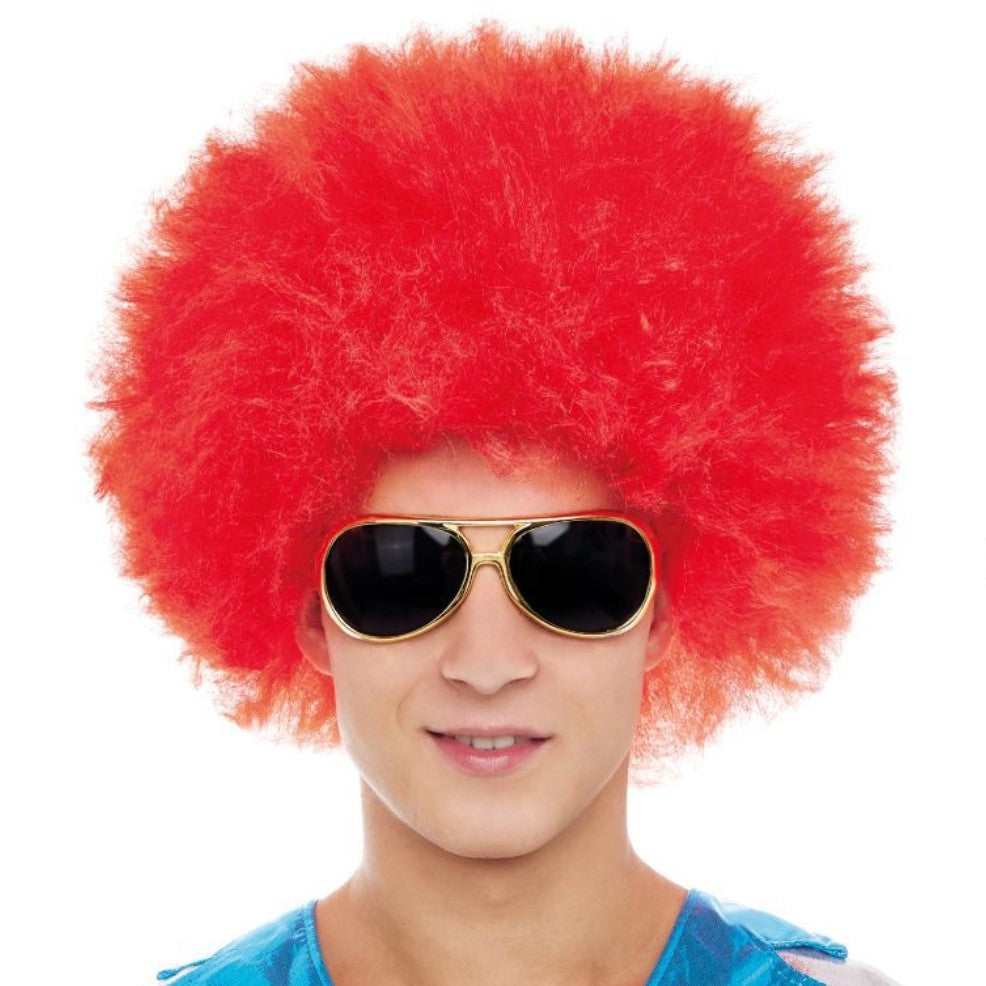 Peluca Afro Rojo