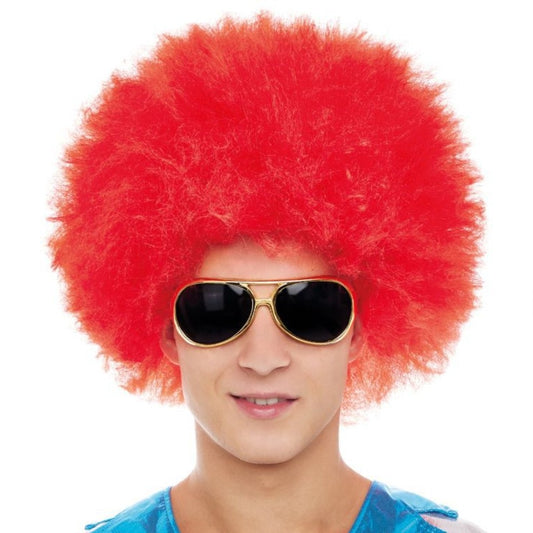 Peluca Afro Rojo