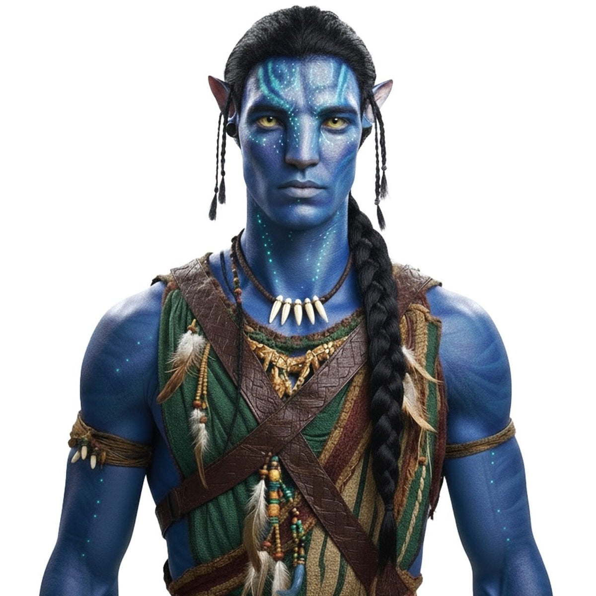 Peluca de Avatar Trenza