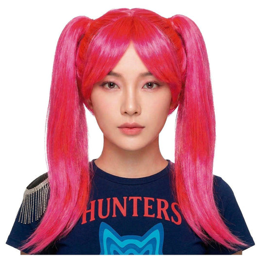 Peluca de Cantante K-Pop Rosa
