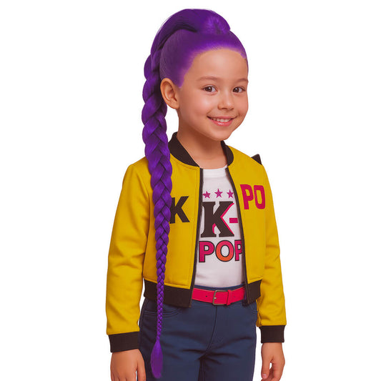 Peluca de Guerrera K-Pop Rumi infantil