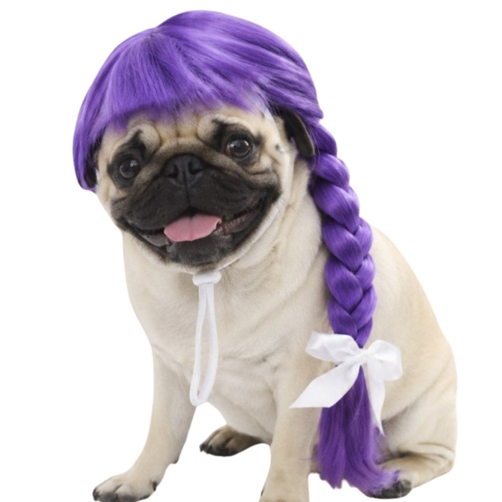 Peluca de K-Pop Lila para mascota
