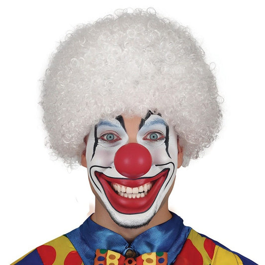 Peluca de Payaso Blanca