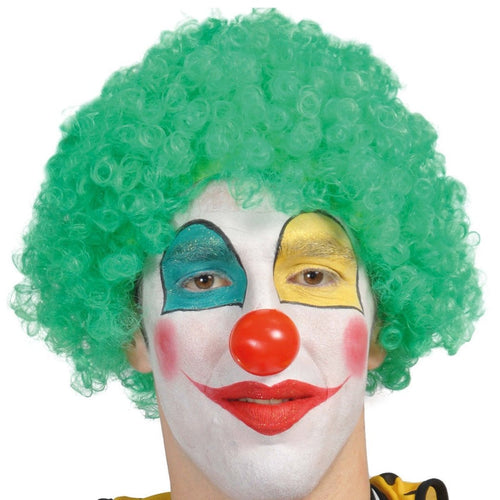 Peluca De Payaso De Rizos Verde – Disfraz De Fiesta Temática, Unisex Adulto, Look Atrevido Y Divertido