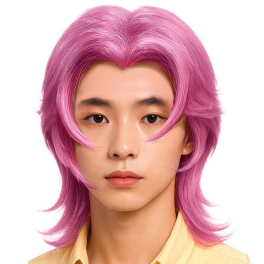 Peluca Rosa K-Pop Romance