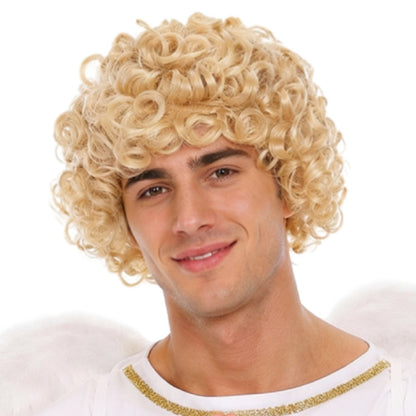 Peluca Rubia Rizada Ángel