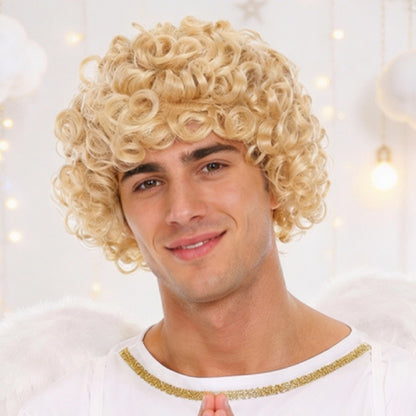 Peluca Rubia Rizada Ángel