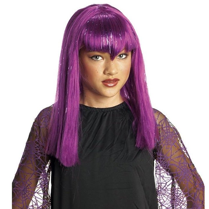 Peluca Vampiresa Traviesa Violeta infantil