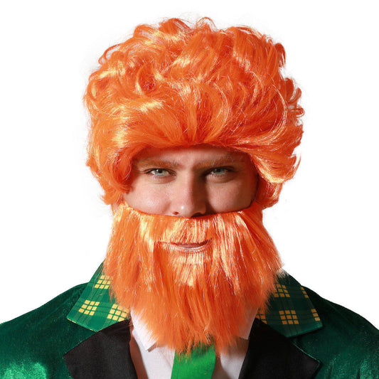 Peluca y Barba Pelirroja