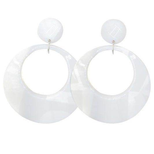 Pendientes de Flamenca Aros Blancos