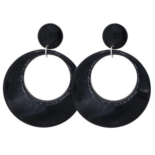 Pendientes de Flamenca Aros Negros