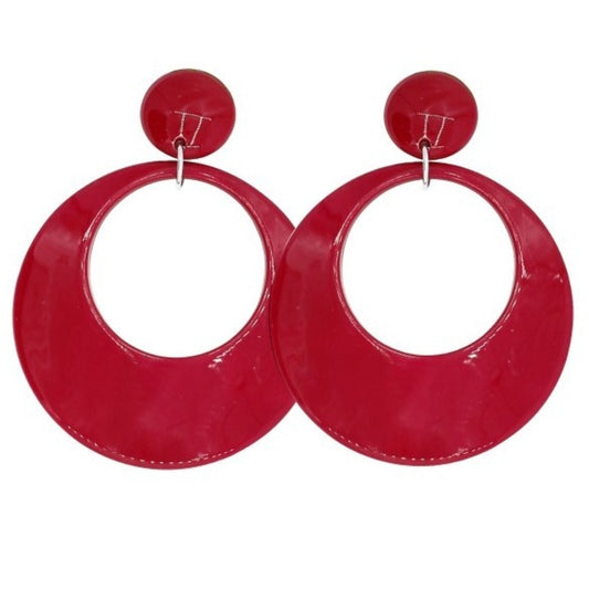 Pendientes de Flamenca Aros Rojos