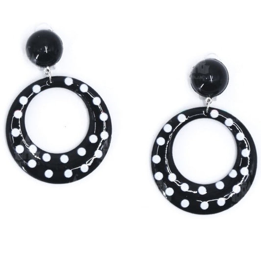 Pendientes de Flamenca Negros y Blancos