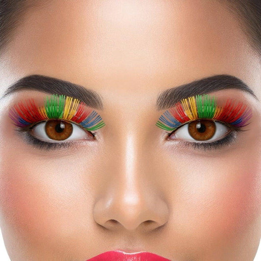 Pestañas Multicolor Metalizadas