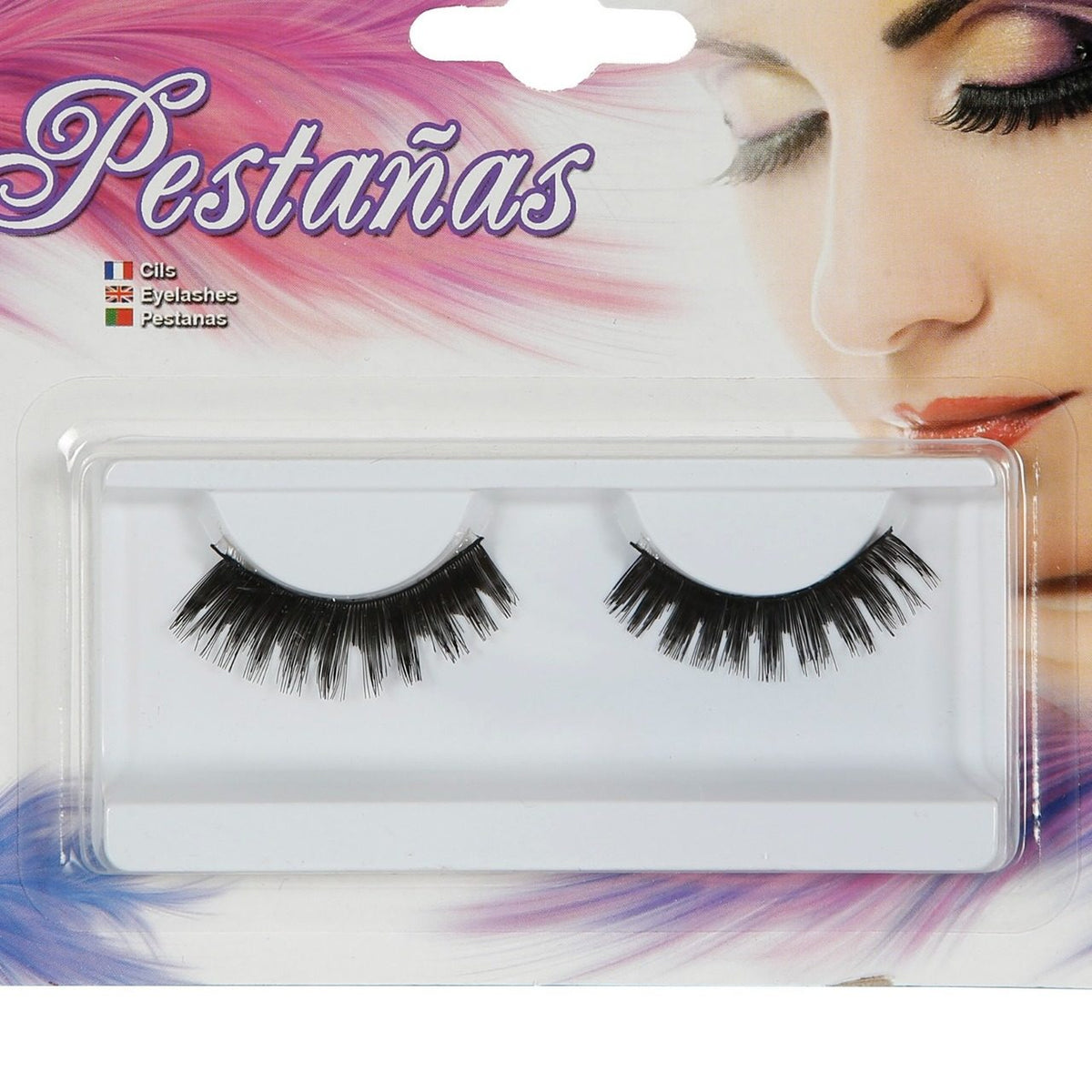 Pestañas Negras Largas