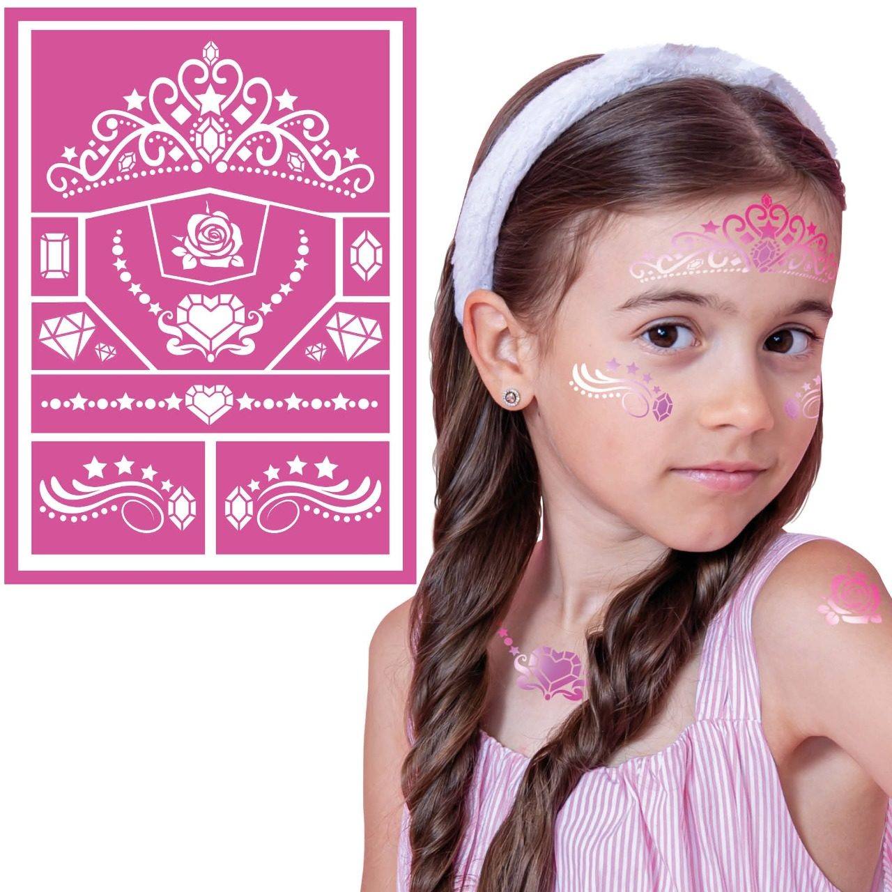 Plantilla para Maquillaje de Princesa infantil