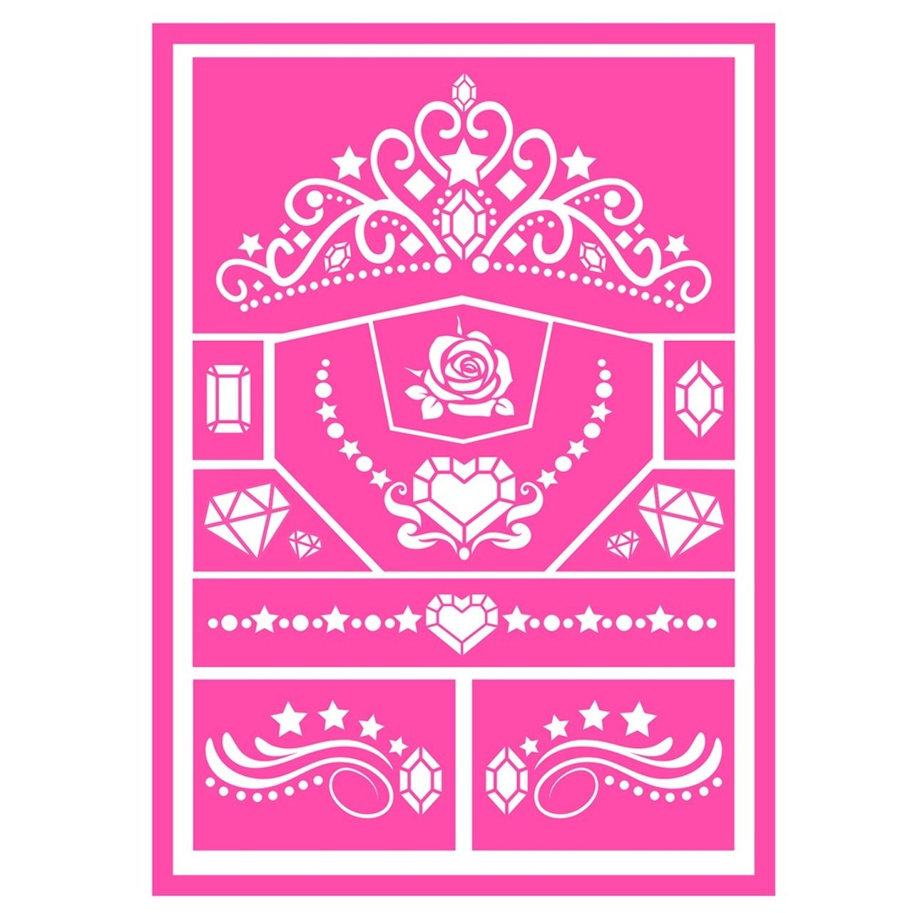 Plantilla para Maquillaje de Princesa infantil