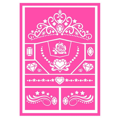 Plantilla para Maquillaje de Princesa infantil