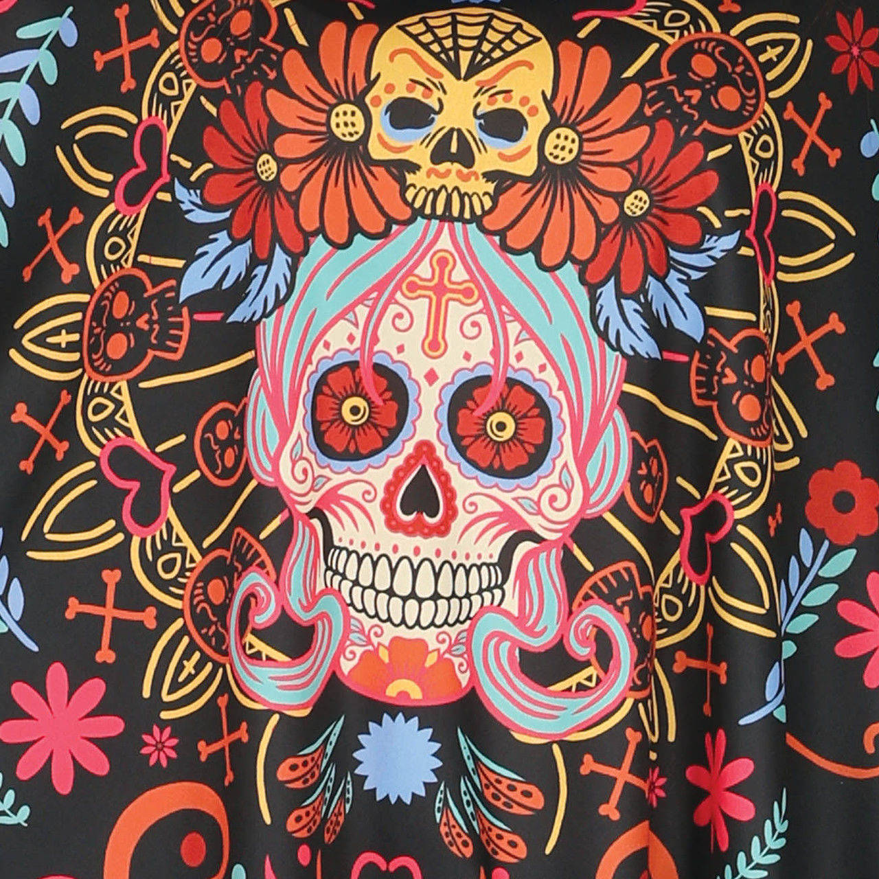 Poncho de Catrina Muerte para mujer