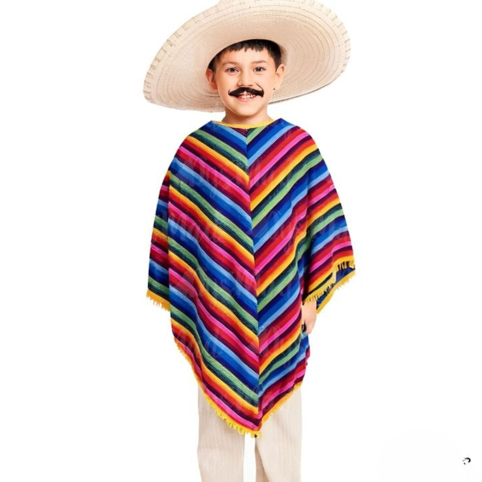 Poncho Mexicano Clásico infantil