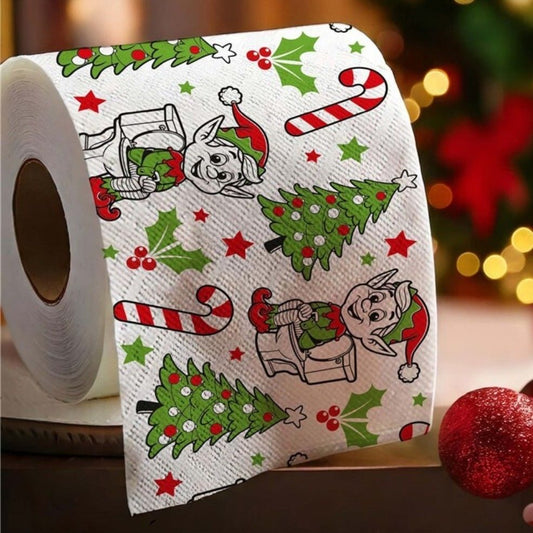 Rollo de papel Higiénico Elfos de Navidad
