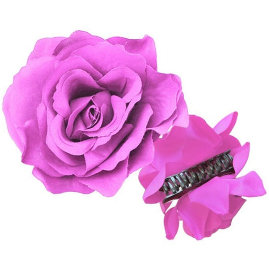 Rosa de Flamenca Fucsia con Pinza