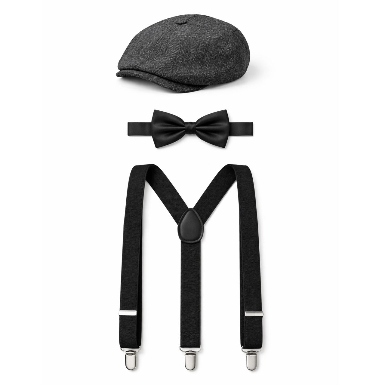 Set de Gángster Inglés Negro Peaky