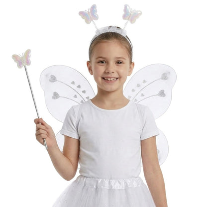 Set de Hada Mariposa Blanca