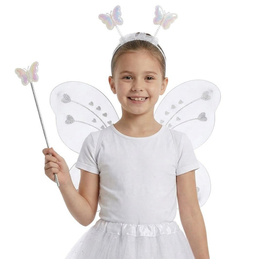 Set de Hada Mariposa Blanca