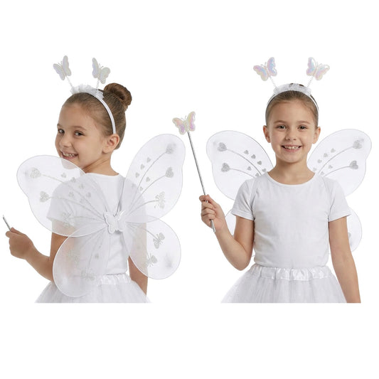 Set de Hada Mariposa Blanca