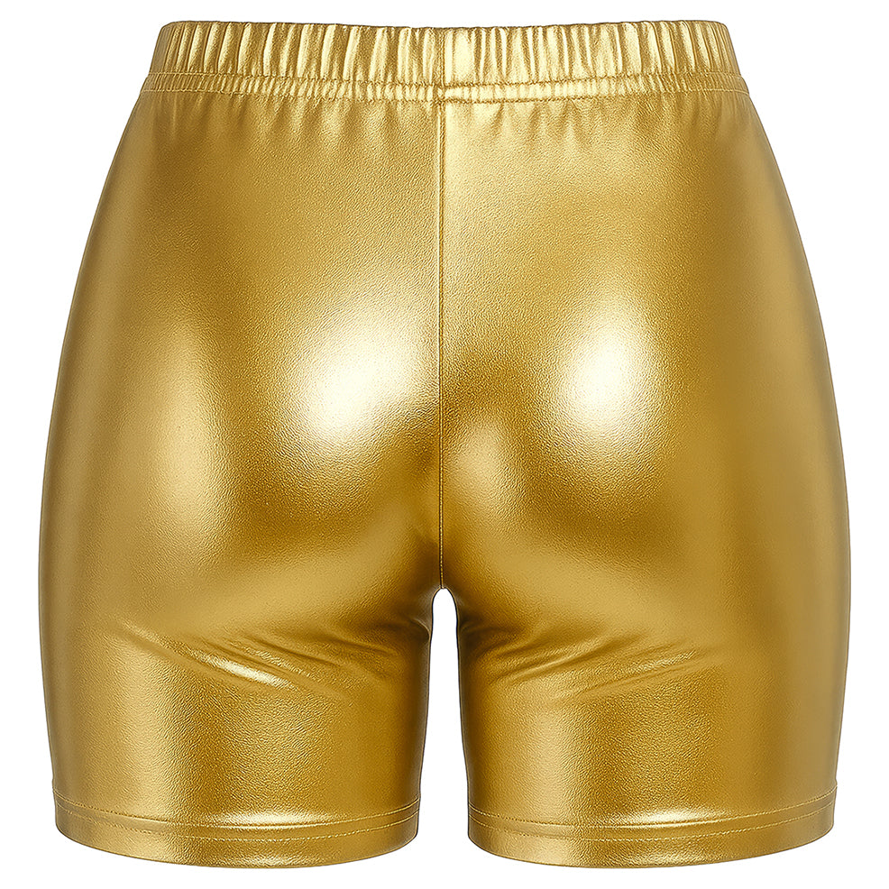 Short Dorado Metalizado