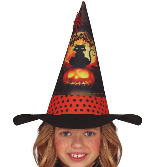 Sombrero de Bruja Naranja infantil