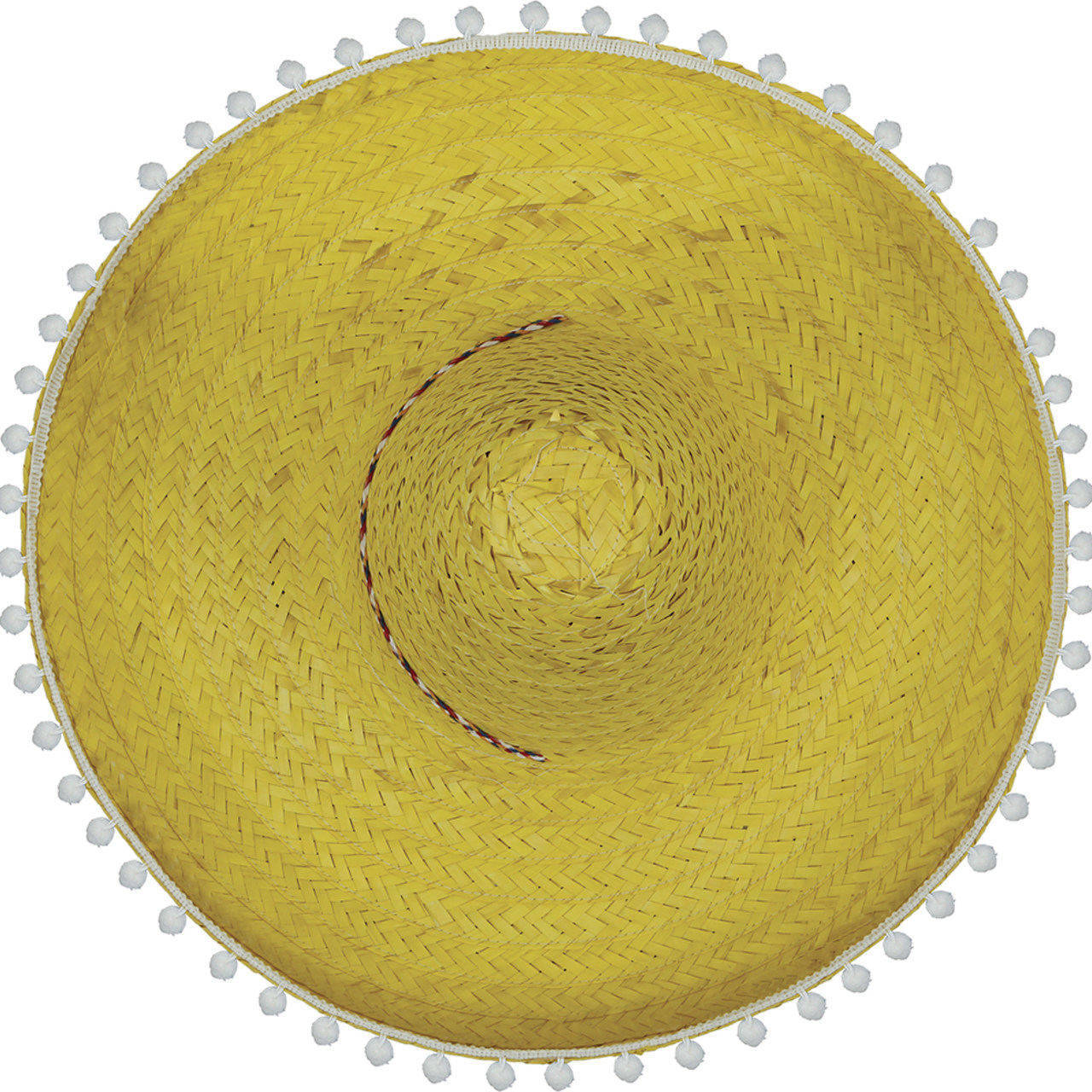 Sombrero Mexicano Amarillo Borlas