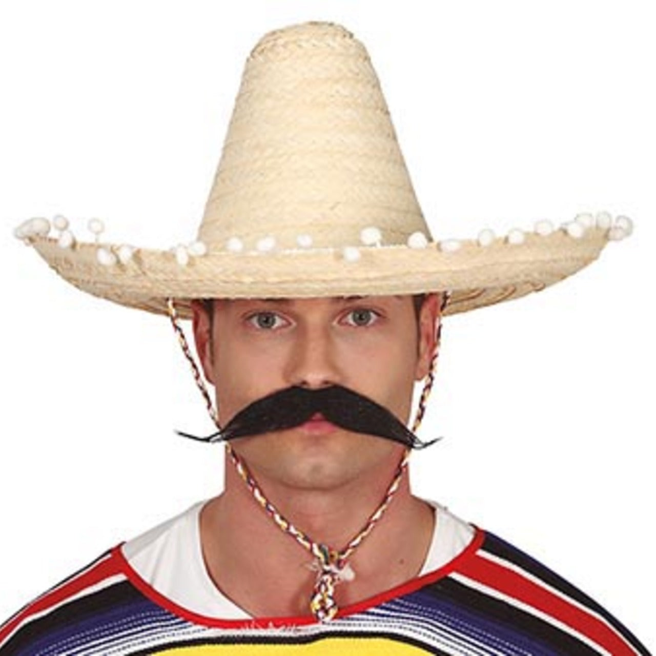 Sombrero Mexicano Negro Borlas