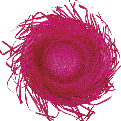 Sombrero de Paja Fucsia
