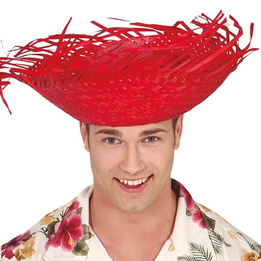 Sombrero de Paja Rojo