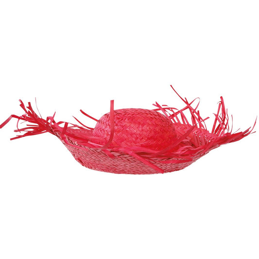 Sombrero de Paja Rojo