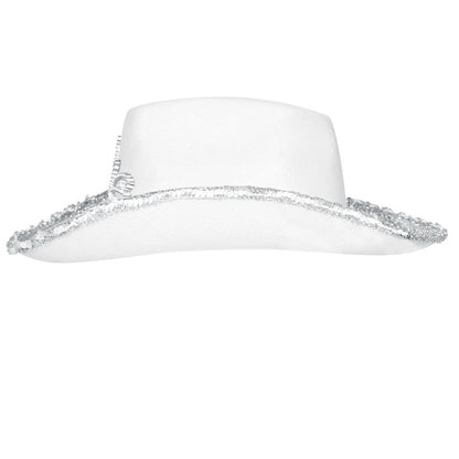 Sombrero de Vaquera Blanco Corona