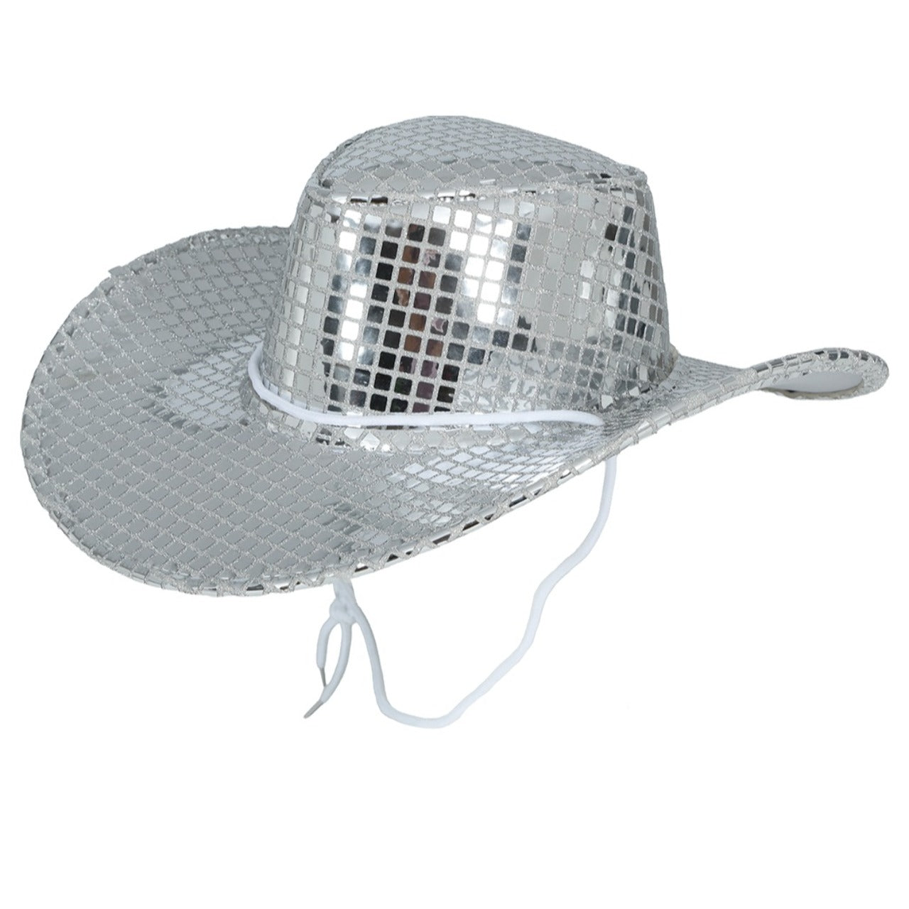 Sombrero de Vaquera Plateado