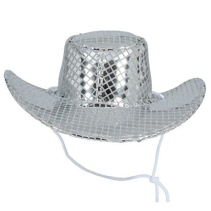 Sombrero de Vaquera Plateado