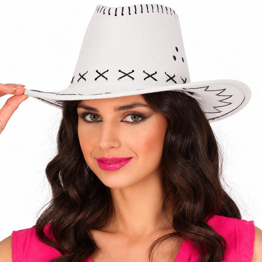 Sombrero de Vaquero Cowboy Blanco