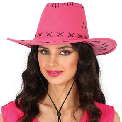 Sombrero de Vaquero Cowboy Fucsia