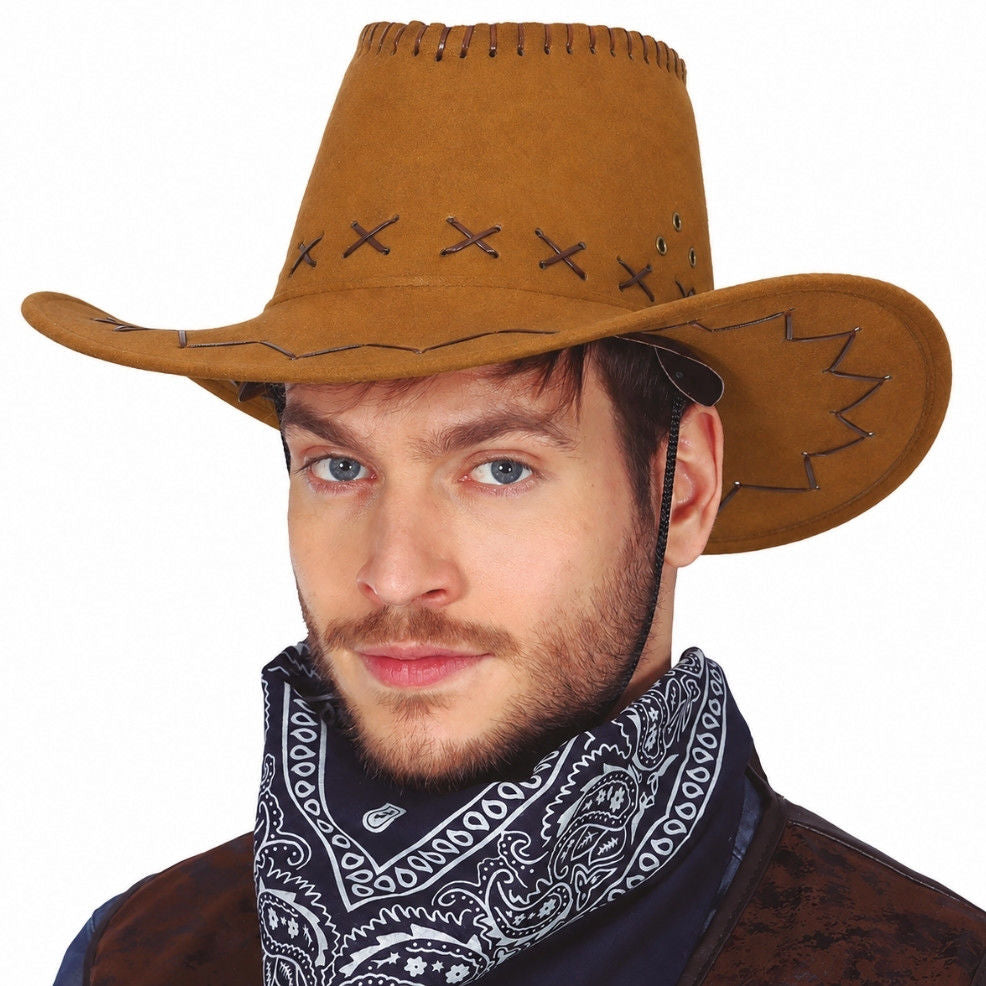 Sombrero de Vaquero Cowboy Marrón Claro