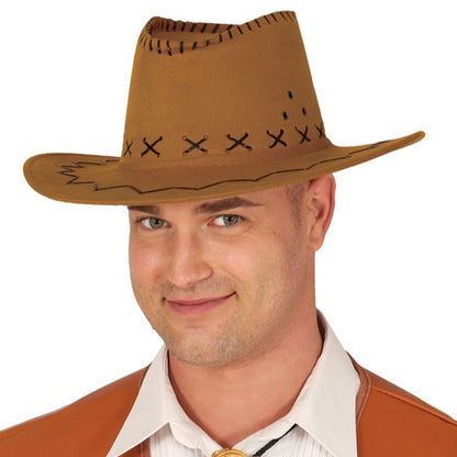 Sombrero de Vaquero Cowboy Marrón Claro